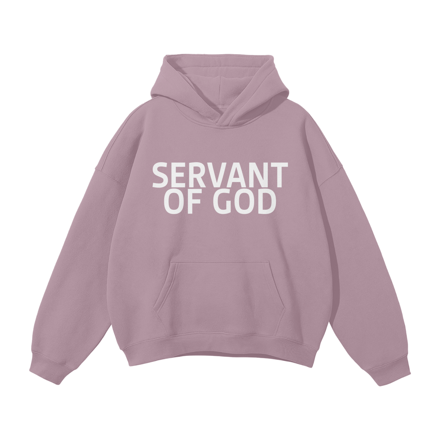 SERVANT OF GOD "BOLD" PASTEL PURPLE OVERSIZE HOODIE