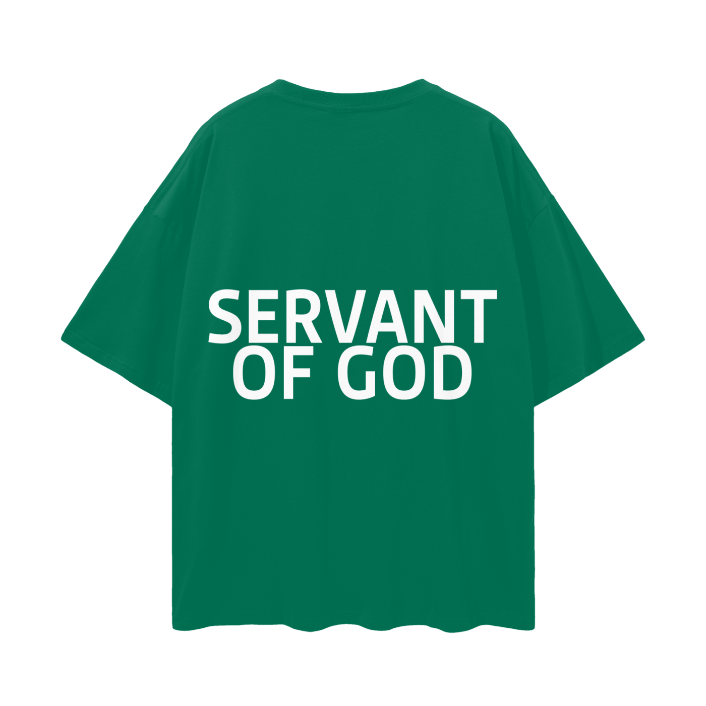 SERVANT OF GOD "SG" GREEN OVERSIZE TEE