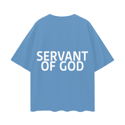 SERVANT OF GOD "SG" BLUE OVERSIZE TEE