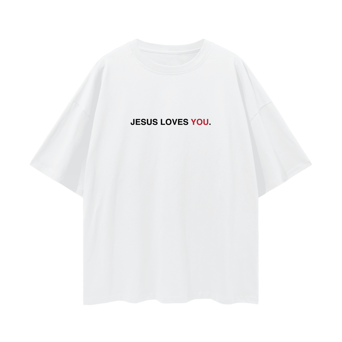 JESUS LOVES OVERSIZED TEE