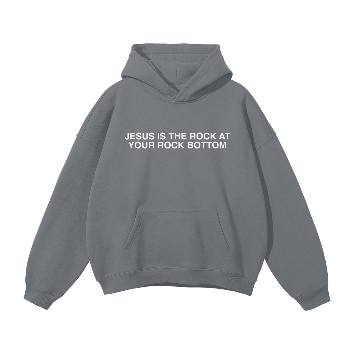 JESUS IS THE ROCK OVERSIZED HOODIE