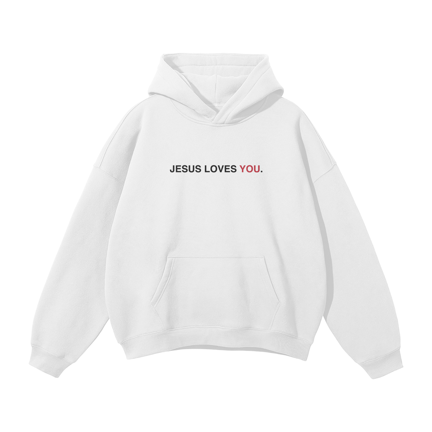 JESUS LOVES YOU OVERSIZED HOODIE