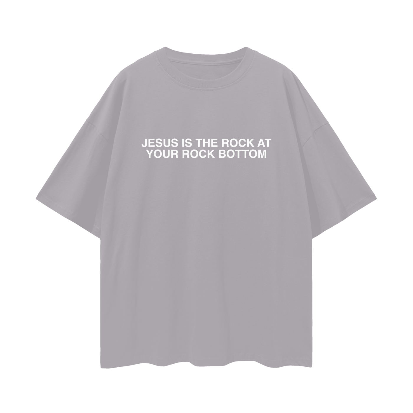 JESUS IS THE ROCK OVERSIZED TEE