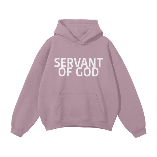 SERVANT OF GOD "BOLD" PASTEL PURPLE OVERSIZE HOODIE