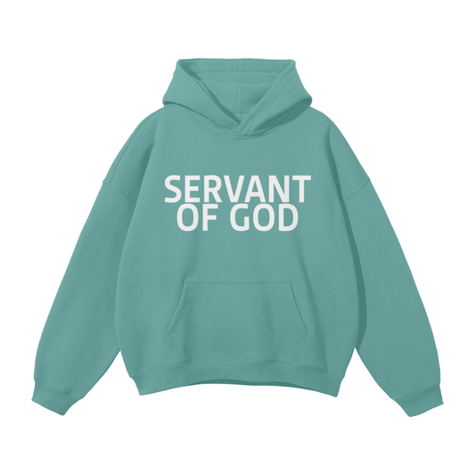 SERVANT OF GOD "BOLD" TEAL OVERSIZE HOODIE