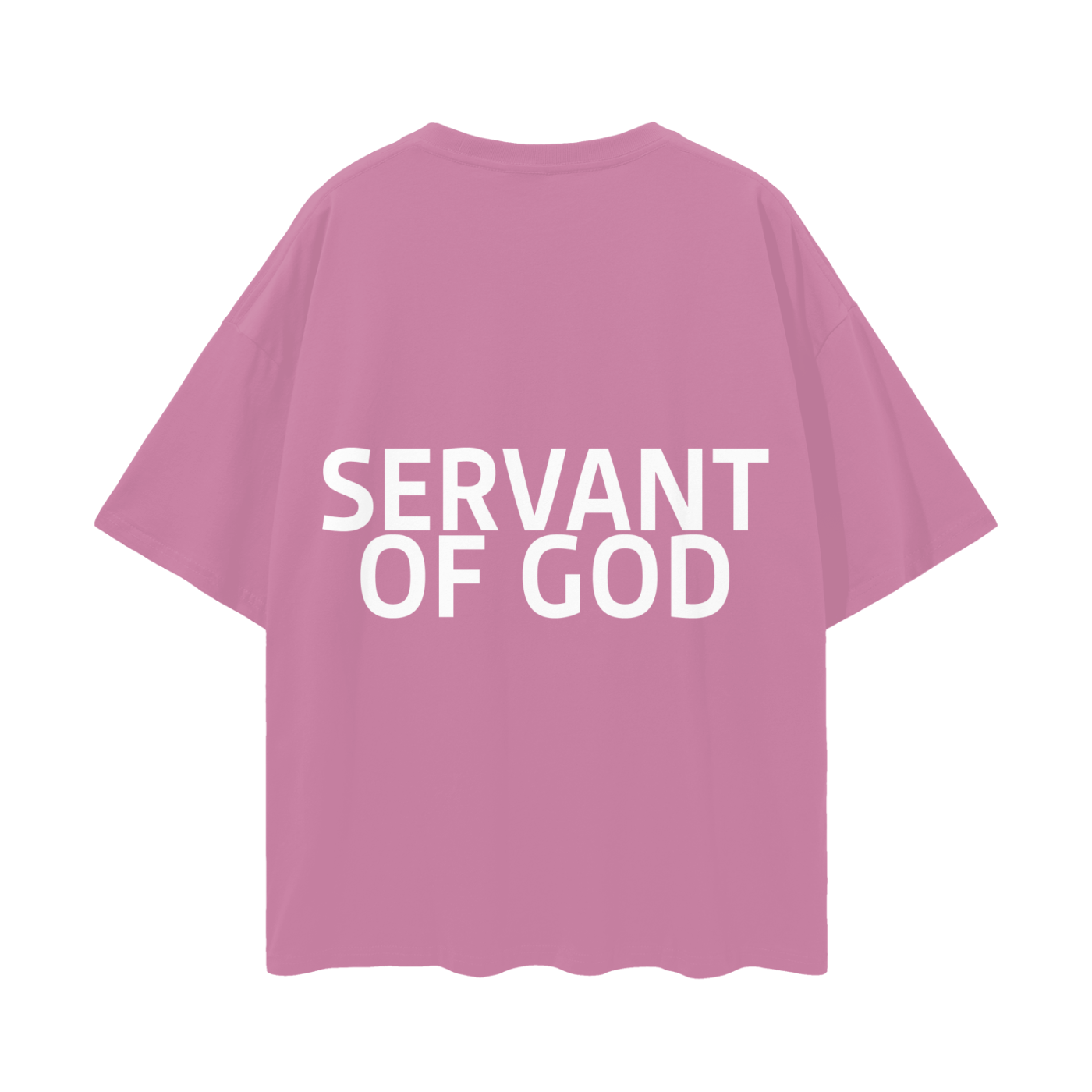 SERVANT OF GOD "SG" PINK OVERSIZE TEE
