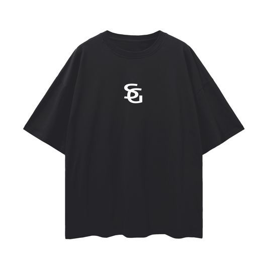 SERVANT OF GOD "SG" BLACK OVERSIZE TEE