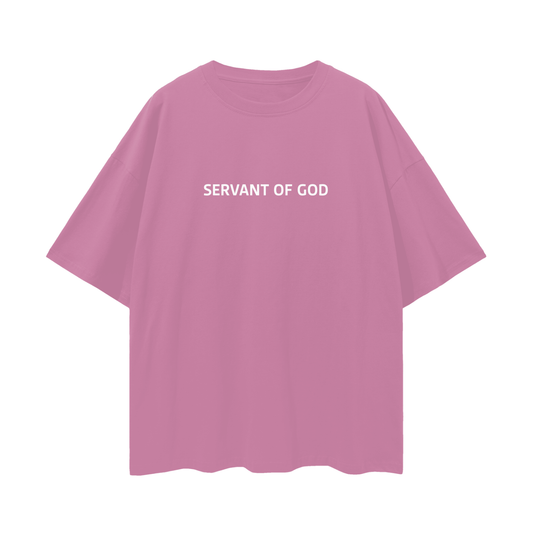 SERVANT OF GOD "SERVE TILL ALL KNOW" PINK OVERSIZE TEE
