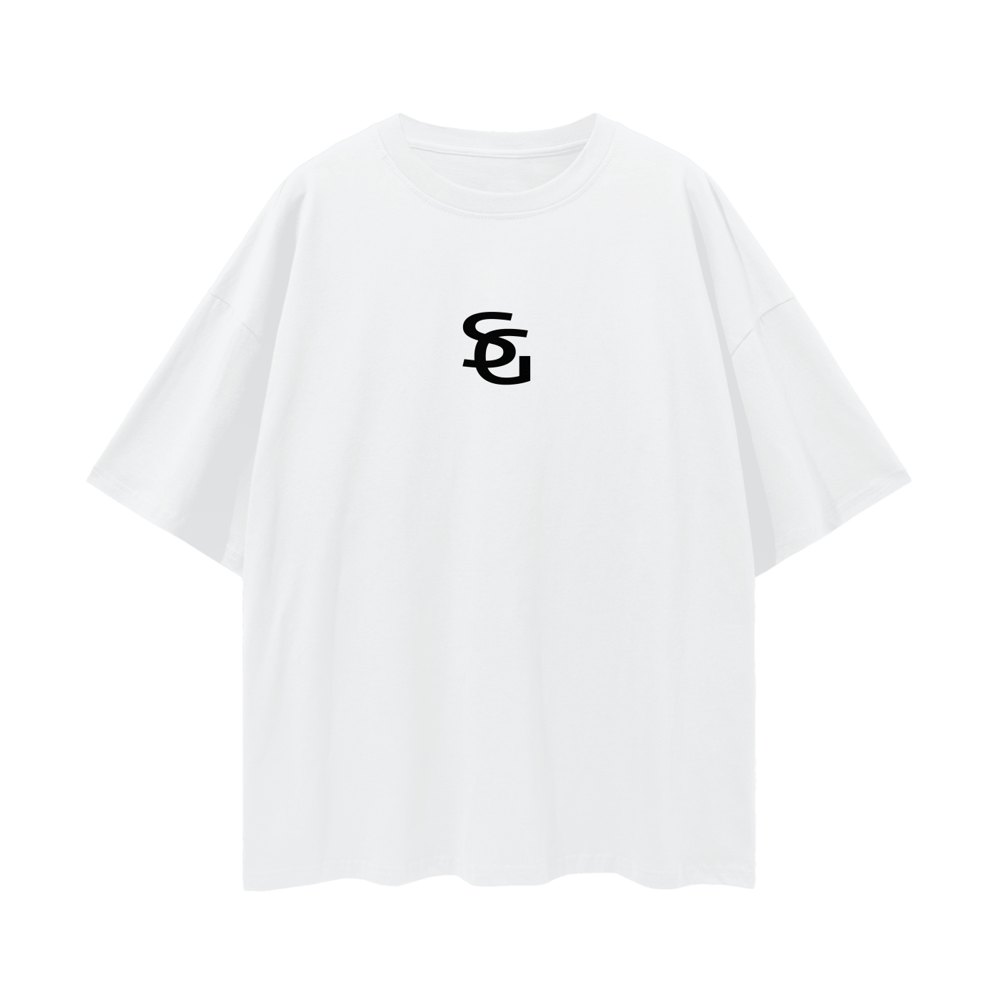 SERVANT OF GOD "SG" WHITE OVERSIZE TEE