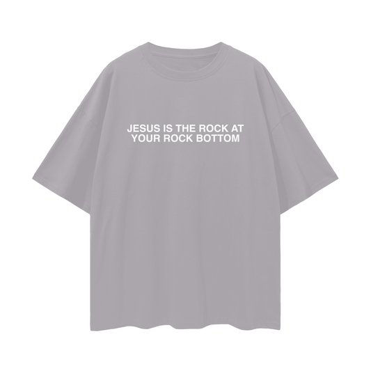 JESUS IS THE ROCK OVERSIZED TEE